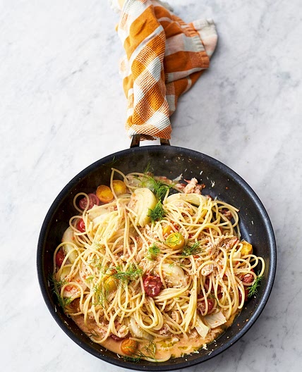 Crab & fennel spaghetti