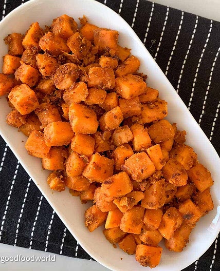 Sweet Potato Sauteed in Simple Spices