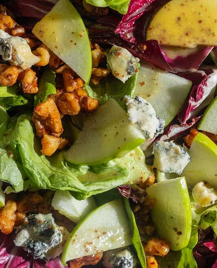Apple, Radicchio, Walnut, and Gorgonzola Salad