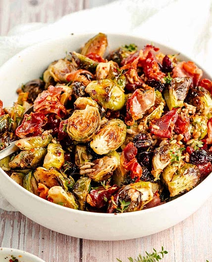 Roasted Brussels Sprouts With Crispy Prosciutto