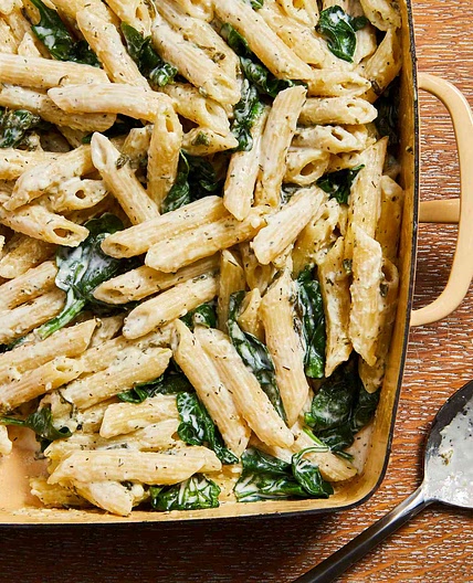 Baked Spinach & Feta Pasta