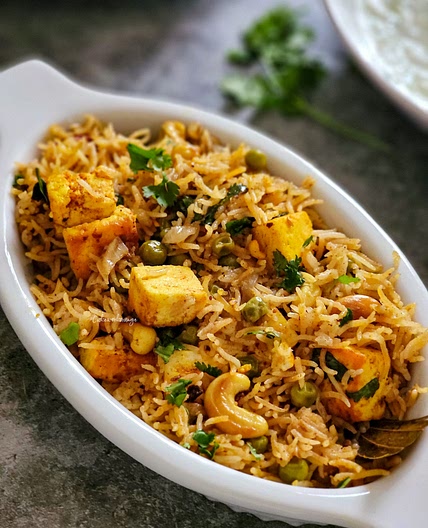 Paneer Peas Pulao