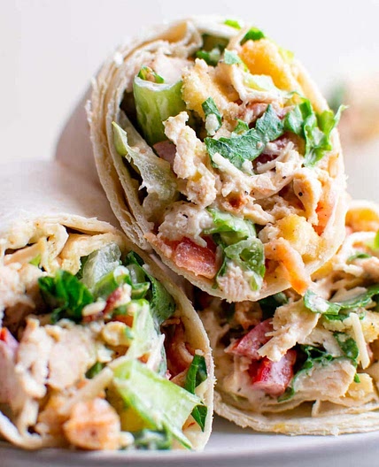 Chicken Caesar Wraps