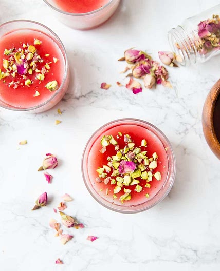 Malabi Rose Water Milk Pudding