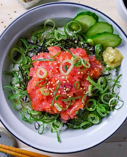 Negitoro Don (Mashed Tuna Sashimi Bowl)
