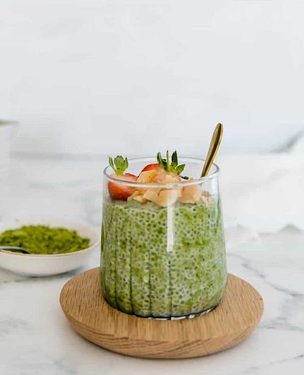 Creamy Matcha Chia Pudding