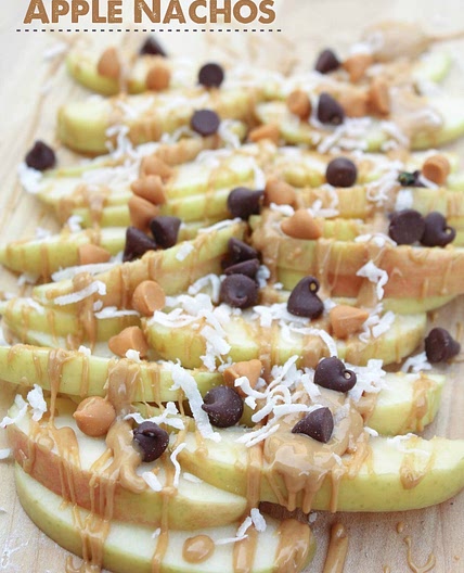 Peanut Butter Apple Nachos
