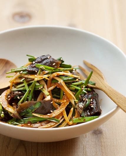 부추 목이버섯샐러드 만드는 법