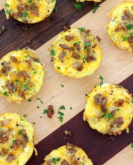 Mini Sausage Egg Muffins