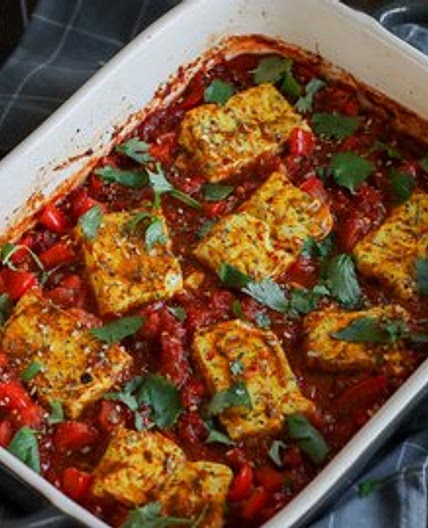 Oven Baked Tofu Shakshuka