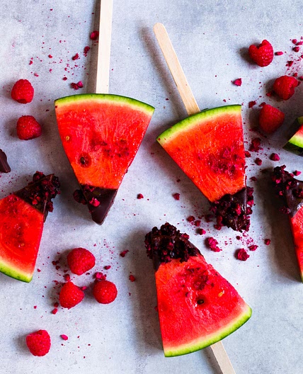 Wassermelone am Stiel