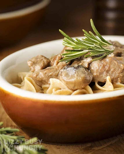 Crockpot Beef Stroganoff