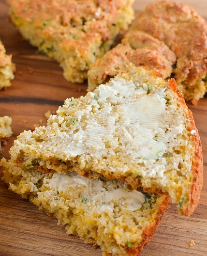 Gluten Free Cheddar Cheese Spring Onion Bread