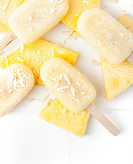 Piña Colada Popsicles