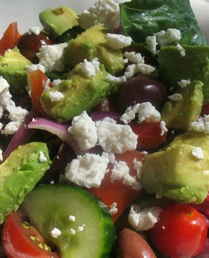 Avocado Greek Salad
