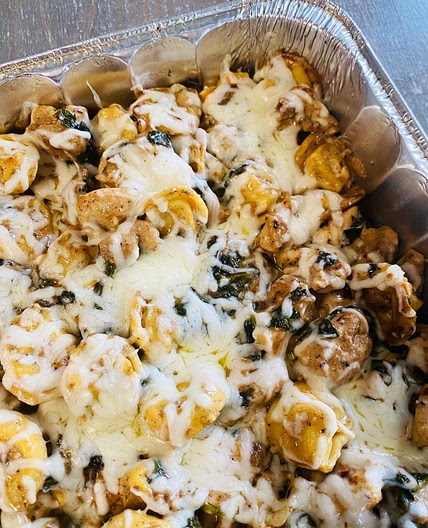 Baked Chicken Caesar Tortellini