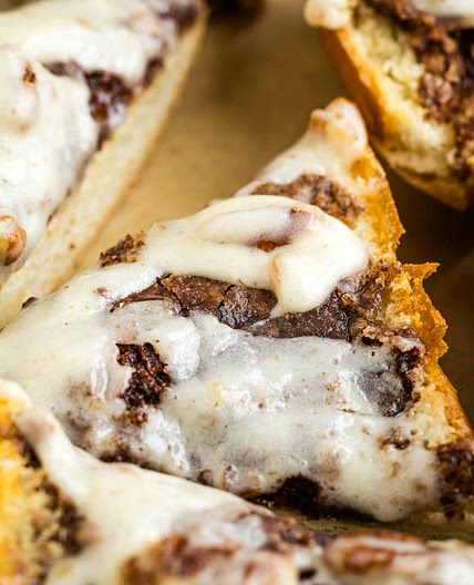 Cinnamon Roll French Bread Toast