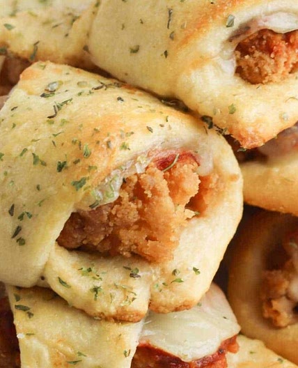 Chicken Parmesan Crescent Rolls