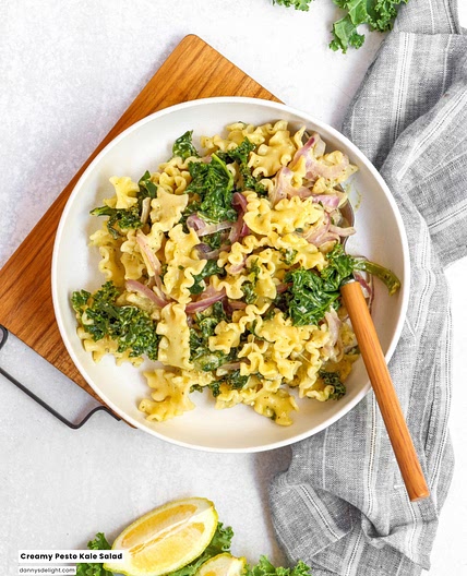 Creamy Pesto Kale Salad