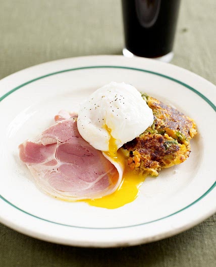 Bubble & squeak with ham and eggs