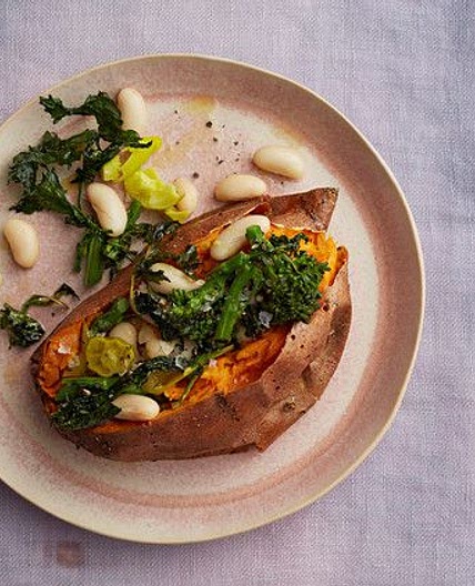 Loaded Baked Sweet Potatoes