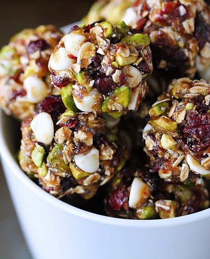 Cranberry Pistachio Energy Bites