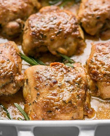Maple Dijon Chicken Thighs