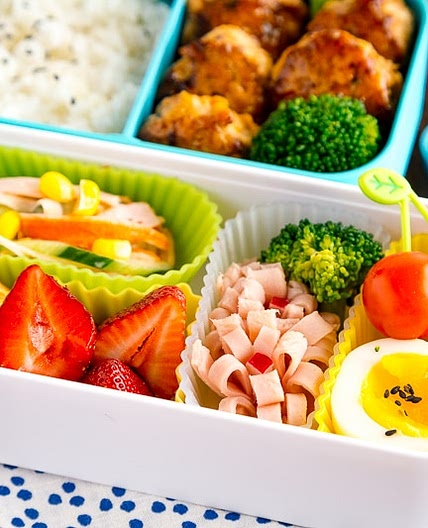 Chicken Meatball Bento