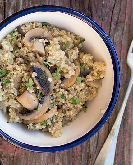 Quinoa malandra de cogumelos