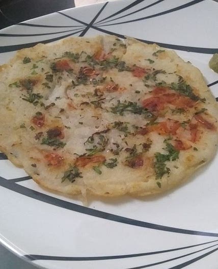 लेफ्ट ओवर राइस उत्तपम (leftover rice uttapam recipe in hindi)