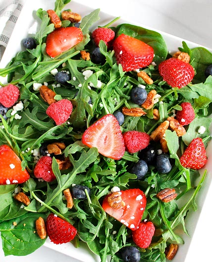 Berry Salad with Creamy Balsamic Vinaigrette Recipe