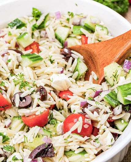 Greek Orzo Pasta Salad Recipe