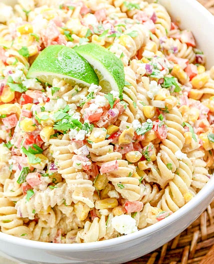 Mexican Street Corn Pasta Salad Recipe