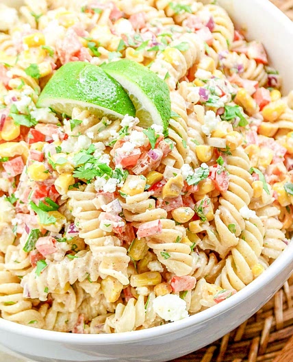 Mexican Street Corn Pasta Salad Recipe