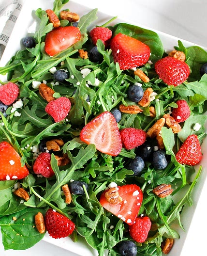Berry Salad with Creamy Balsamic Vinaigrette Recipe