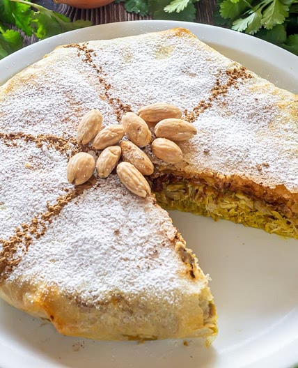 Pastela de pollo marroquí