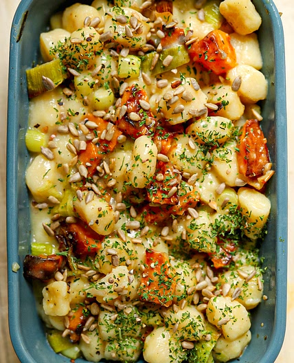 Gnocchi, Leek and Butternut Bake