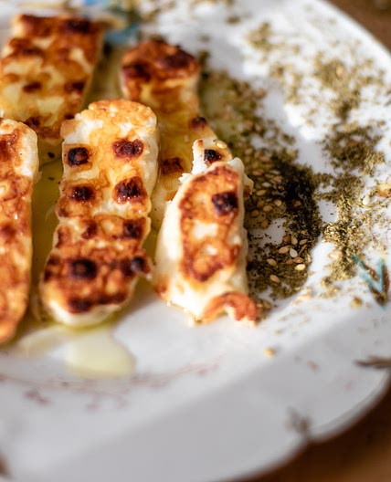 Halloumi grillé au barbecue