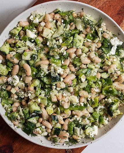 Mediterranean White Bean Salad with Fennel