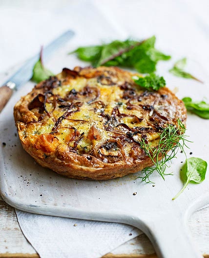 Sweet potato & blue cheese frittata