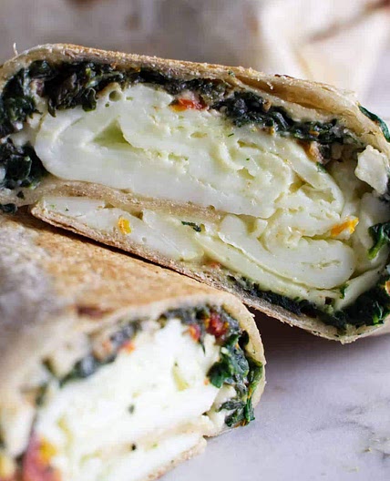 Copycat Starbucks Spinach and Feta Breakfast Wraps