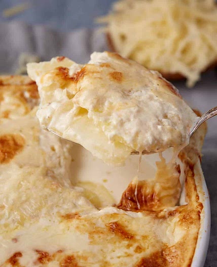Creamy Scalloped Potatoes with Gruyere
