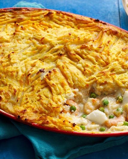 Healthy fish pie