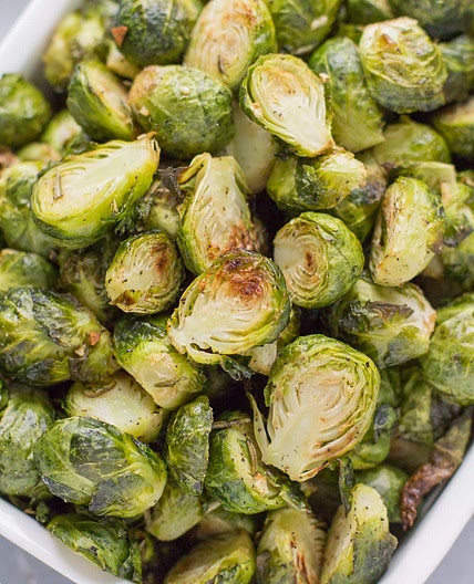 Garlic Roasted Brussels Sprouts