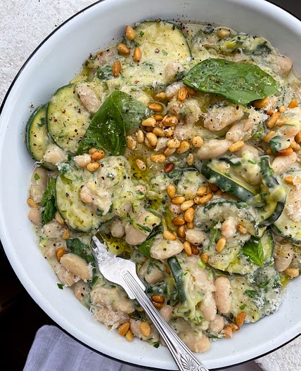 Creamy Courgette Beanotto
