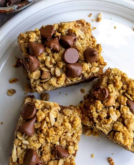 Chocolate Peanut Butter Oatmeal Bars