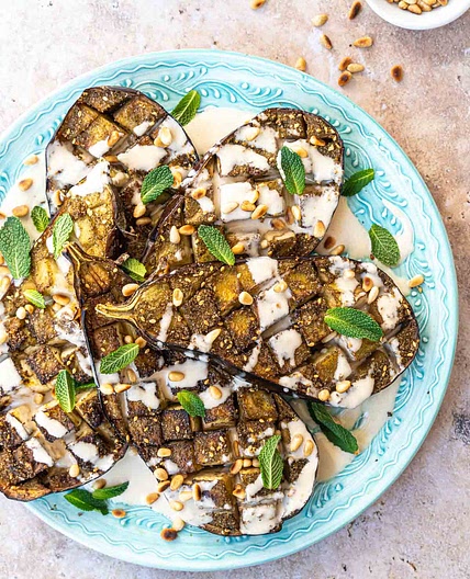 Roasted Eggplant with Tahini Sauce