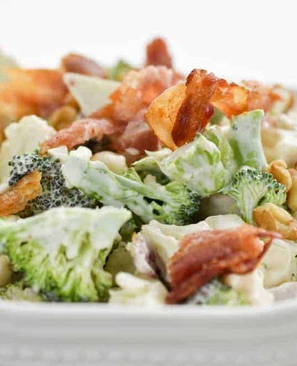 Keto Broccoli Cauliflower Amish Salad (Gluten-Free)