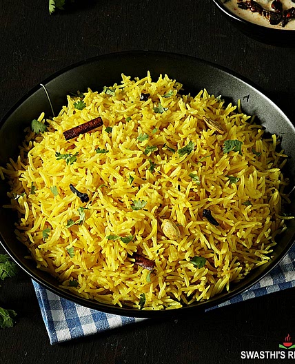 Turmeric Rice Recipe (Indian Yellow Rice)