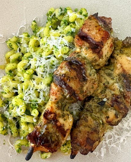 Parsley Miso Pesto Pasta